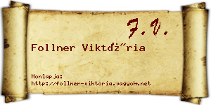 Follner Viktória névjegykártya